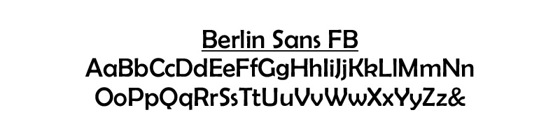 Berlin Sans FB
